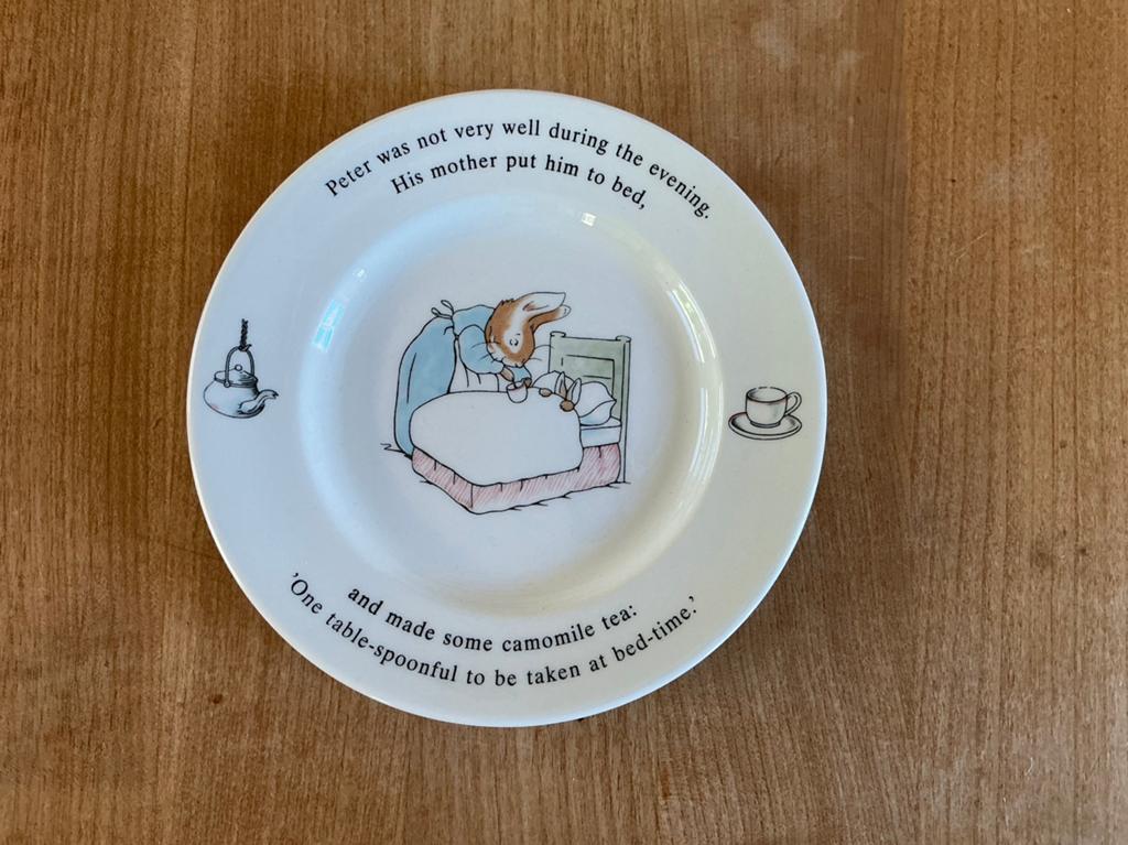 Ontbijtbordje - Wedgwood - Peter Rabbit, Huis en Inrichting, Keuken | Servies, Ophalen of Verzenden, Zo goed als nieuw, Bord(en)