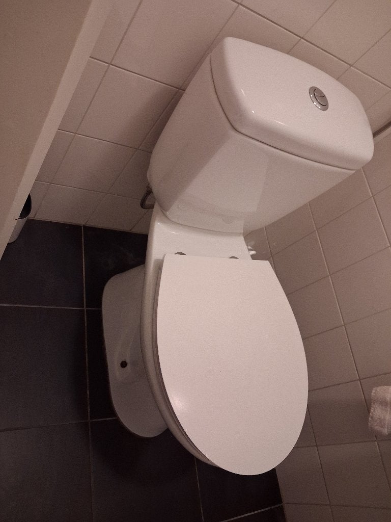 Toilet duoblok AO aansluiting, diepspoel en fonteintje, Ophalen, Gebruikt, Toilet