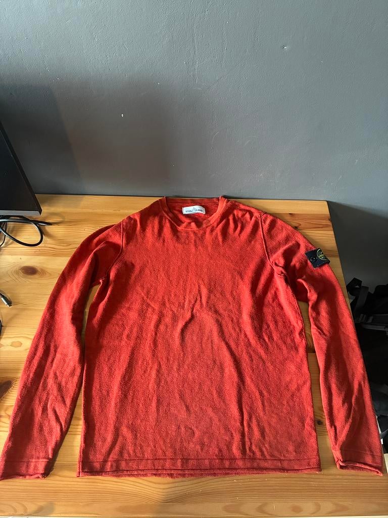 Stone Island trui rood heren maat M, Ophalen of Verzenden, Zo goed als nieuw, Maat 48/50 (M), Rood