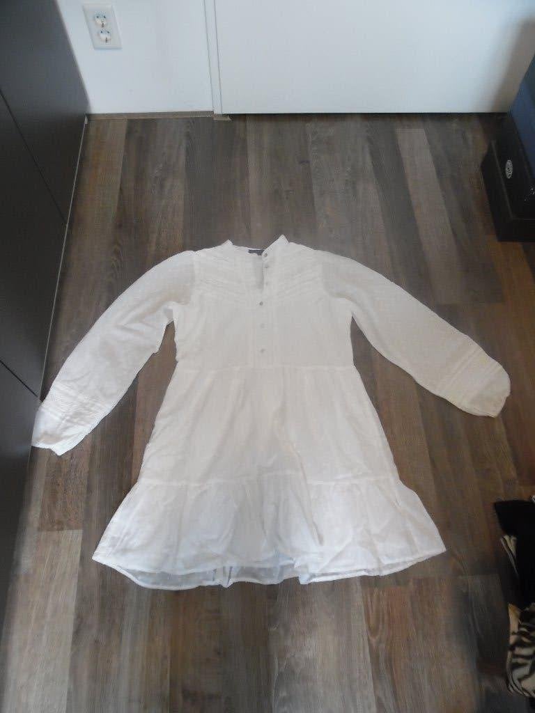 Witte jurk met lange mouwen en ruches My Jewellery mt M, Kleding | Dames, Jurken, Maat 38/40 (M), My Jewellery, Wit, Ophalen of Verzenden
