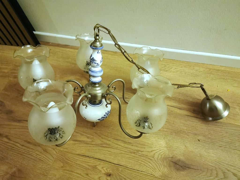 kroonluchter, hanglamp, Huis en Inrichting, Lampen | Kroonluchters, Ophalen, Gebruikt