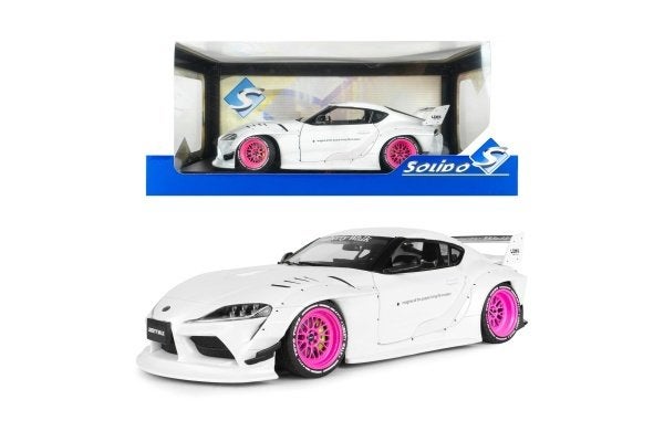 Toyota GR Supra 2025 "Liberty Walk Body Kit" White / Pink 1:, Solido, Tschuiten@hotmail.com, Auto, Solido