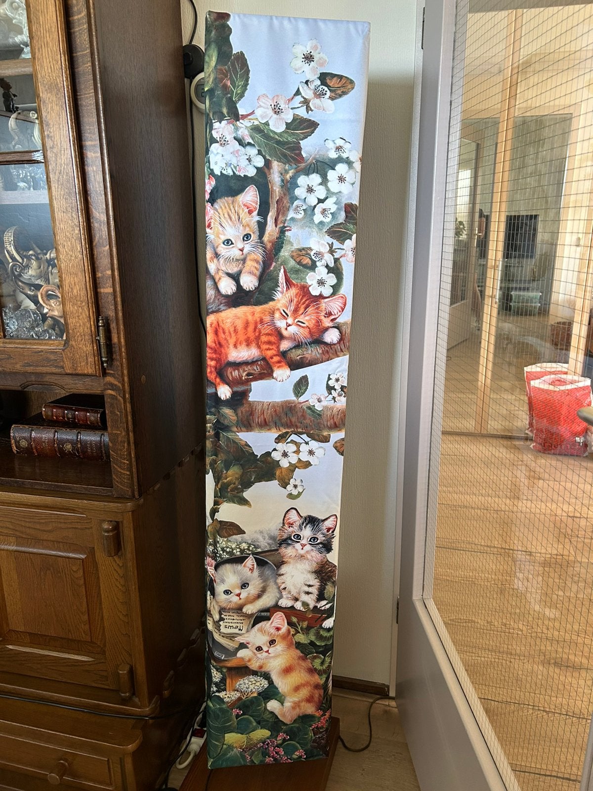 Kitten floor lamp, buitenkant is van stof, Ophalen, Zo goed als nieuw, Textiel, 100 tot 150 cm