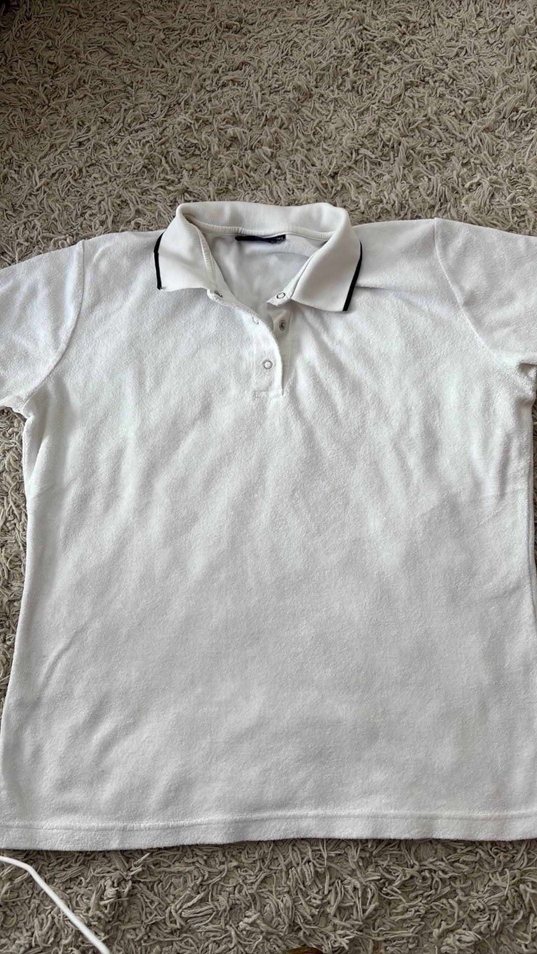 Polo badstof hema 44/46 wit, Kleding | Dames, T-shirts, Wit, Maat 46/48 (XL) of groter, Ophalen of Verzenden, Zo goed als nieuw