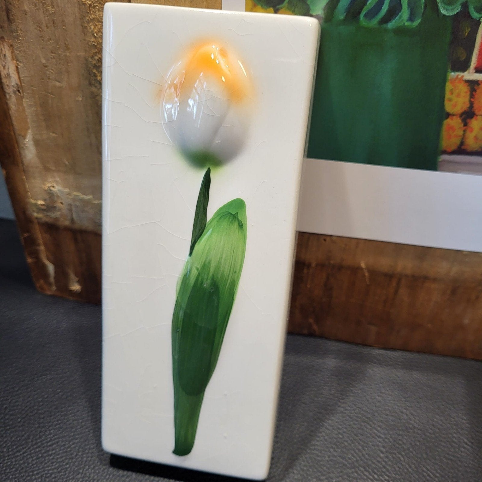 Radiator waterbakje tulp - 21 cm hoog, Ophalen of Verzenden