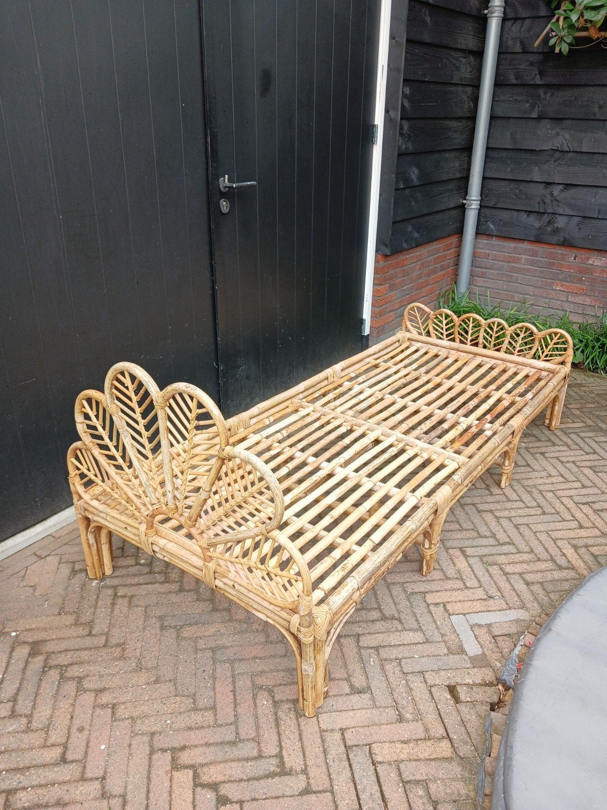 Vintage Bamboe Daybed 90 x 190, Ophalen