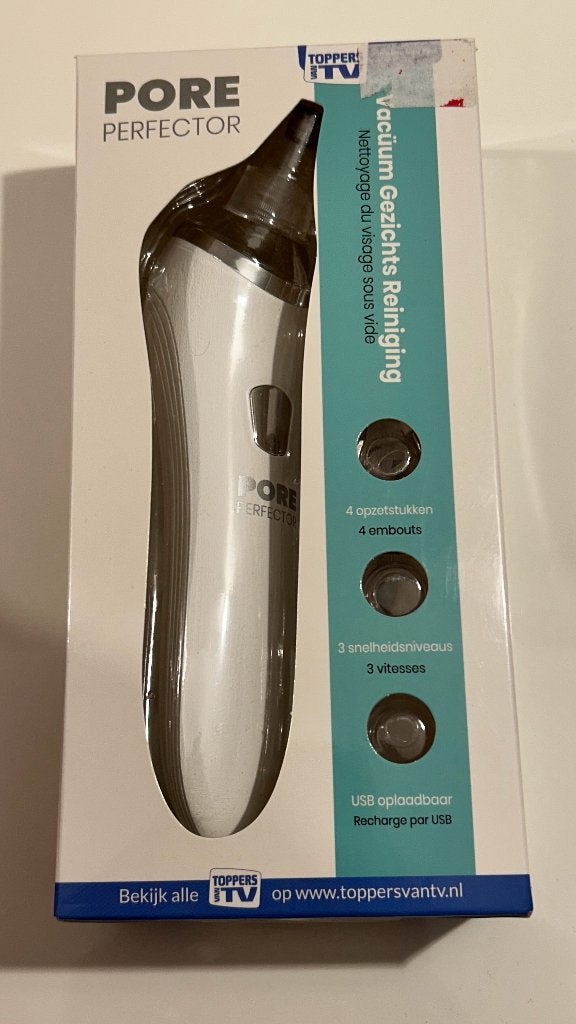 Pore perfector vacüum gezichtsreiniger, Ophalen of Verzenden, Nieuw, Gehele gezicht, Reiniging