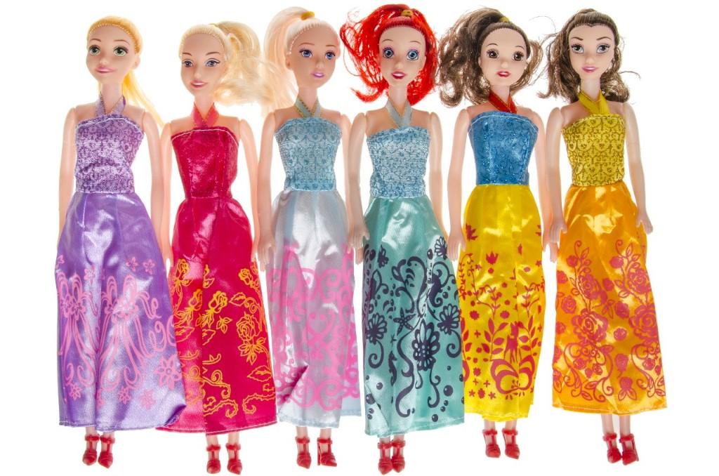 PARTIJ PRINSESSEN POP 28CM, Diversen, Rommelmarktspullen, ., Nieuw, Ophalen of Verzenden, .