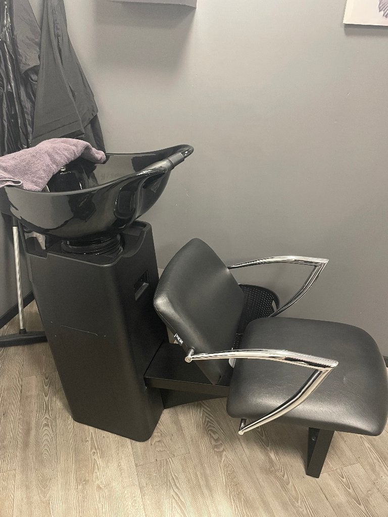 Kappersstoelen, Ophalen, Gebruikt, Zwart, Drie