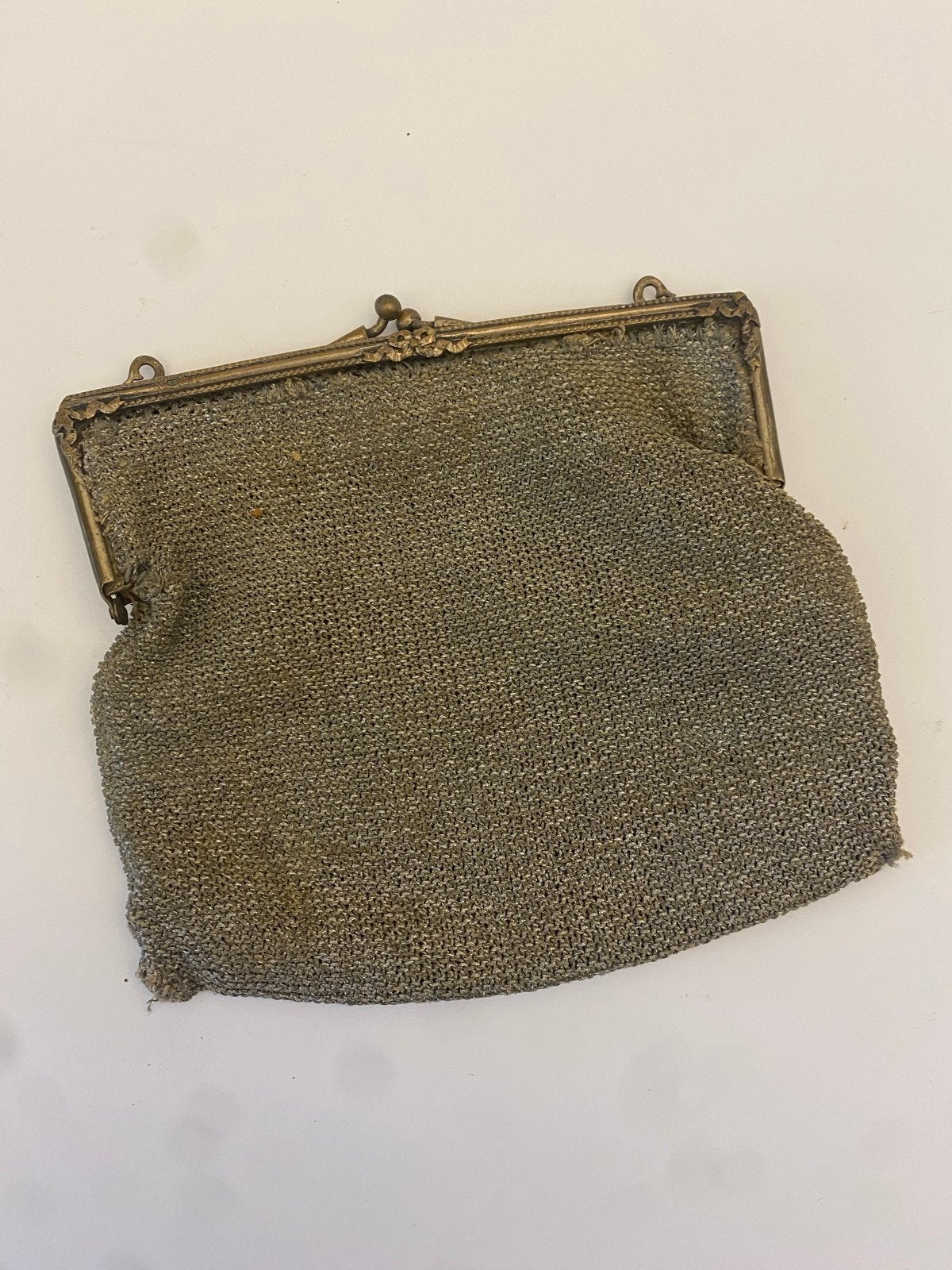Vintage Middelgrote Beugeltas - Antieke Kettingtas, Antiek en Kunst, Ophalen of Verzenden