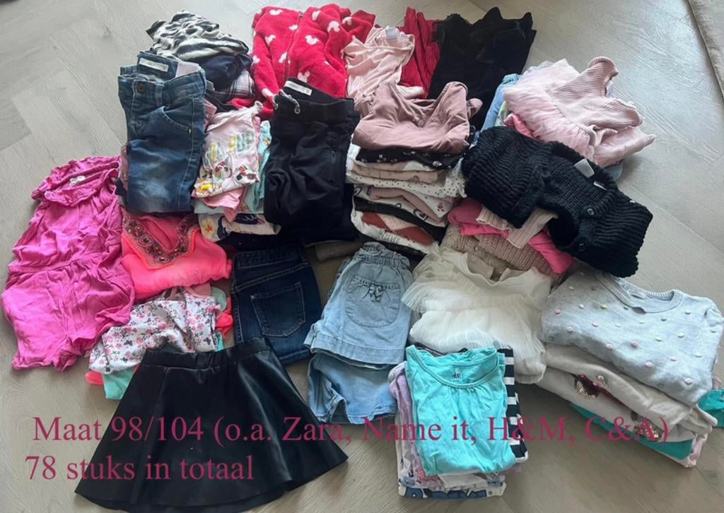 Meisjeskleding maat 98/104, Ophalen of Verzenden, Zo goed als nieuw, Maat 98