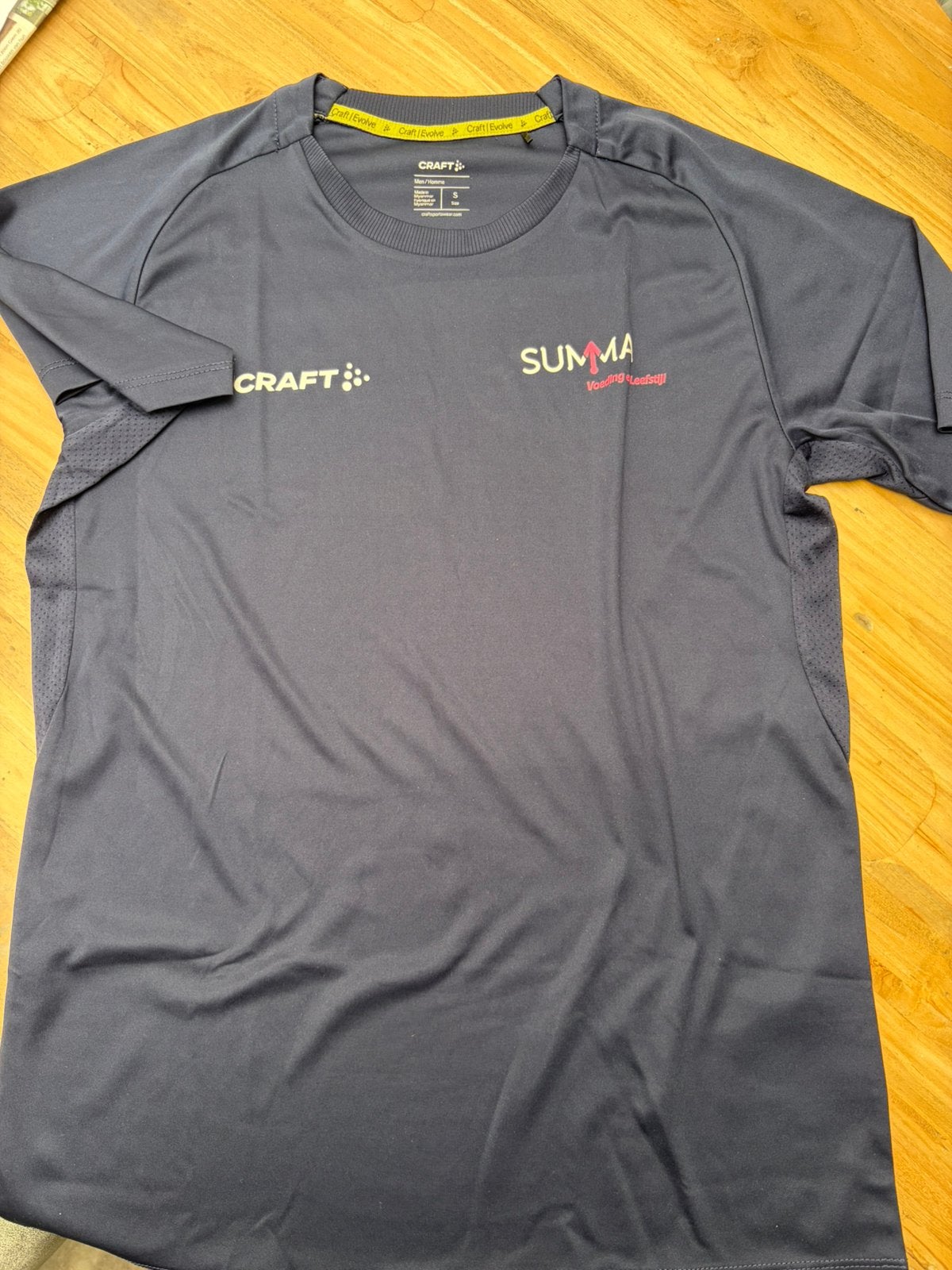 Shirt summa voeding en leefstijl, Ophalen of Verzenden, Zo goed als nieuw, Maat 46 (S) of kleiner, Blauw