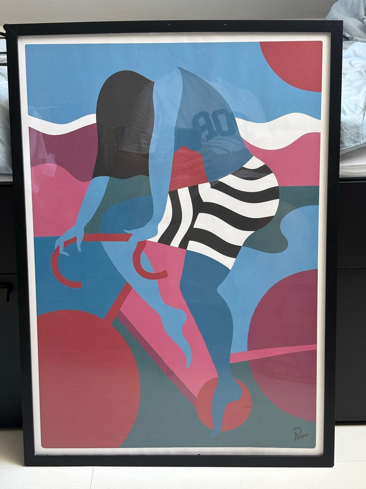 Piet Parra poster. The hills poster, Figuren, Papier/karton, Ophalen of Verzenden, Ingelijst