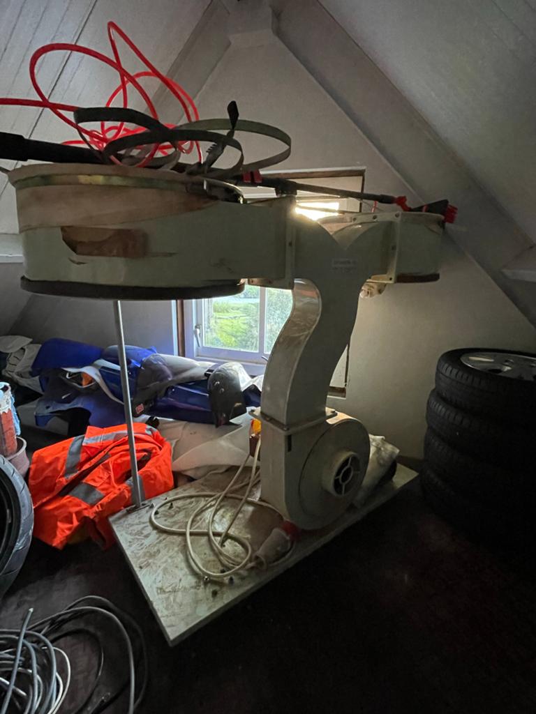 Stofafzuiging met dubbele stofzak - 3HP, 380V, Doe-het-zelf en Verbouw, Ventilatie en Afzuiging, Ophalen, Gebruikt, Afzuiger