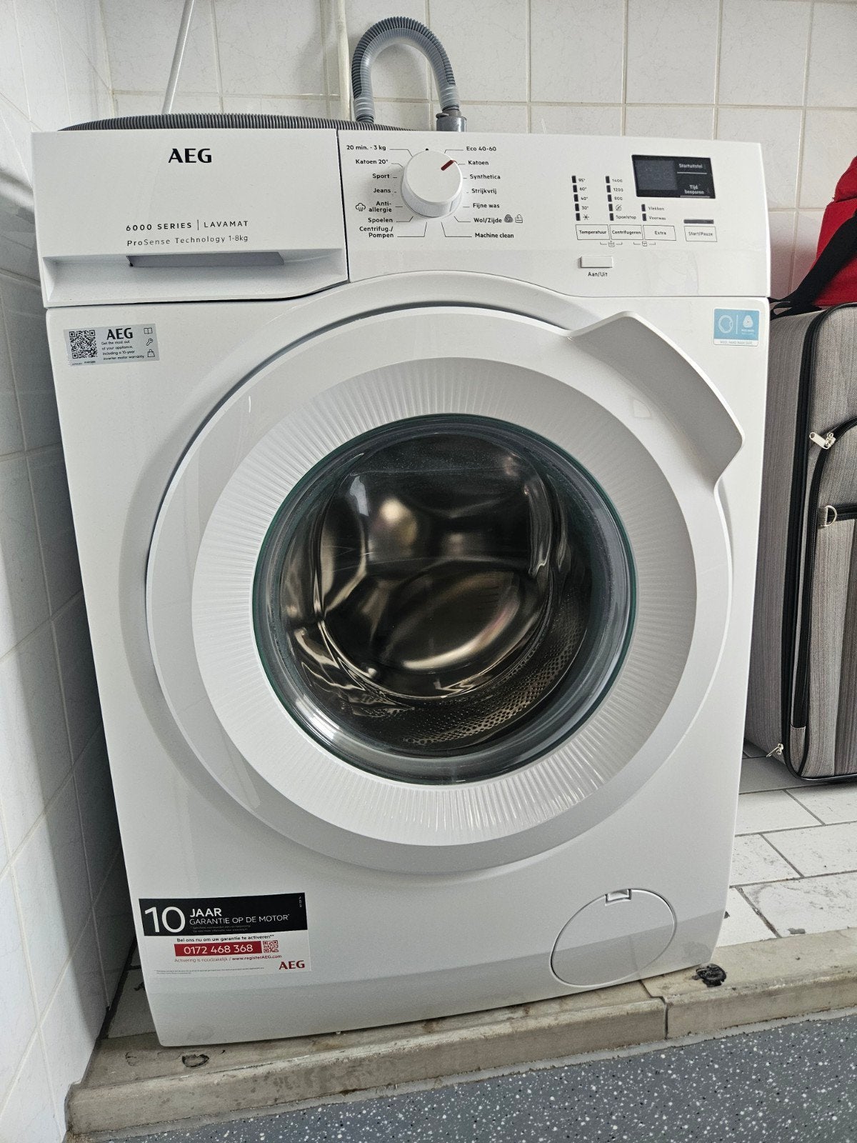 TEAB AEG 6000 SERIES LAVAMAT Wasmachine 1-8kg - Zo goed als, Ophalen, 1200 tot 1600 toeren, 8 tot 10 kg, Zo goed als nieuw