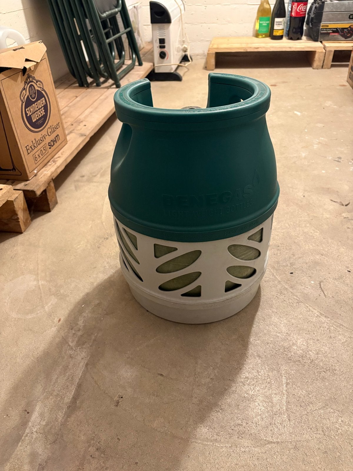Benegas Light gasfles 5 kg - Licht (jun2026 ongebruikt), Ophalen, Gebruikt