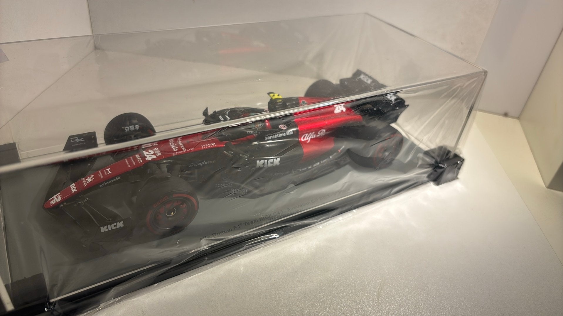 F1 alfa romeo kick c43 zhou guanyu 2023 spark 1.18, Ophalen of Verzenden, A, A, A