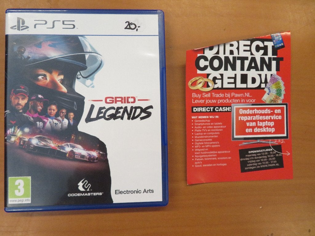 Playstation 5 (PS5) Grid Legends | Pawn Eindhoven, Ophalen, Gebruikt, 1 speler, Racen en Vliegen