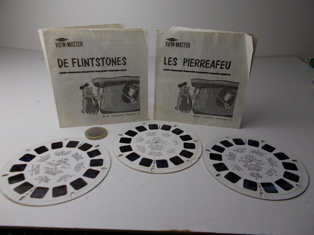 1962 VIEWMASTER "THE FLINTSTONES" + NL + Frans boekje! Igst.