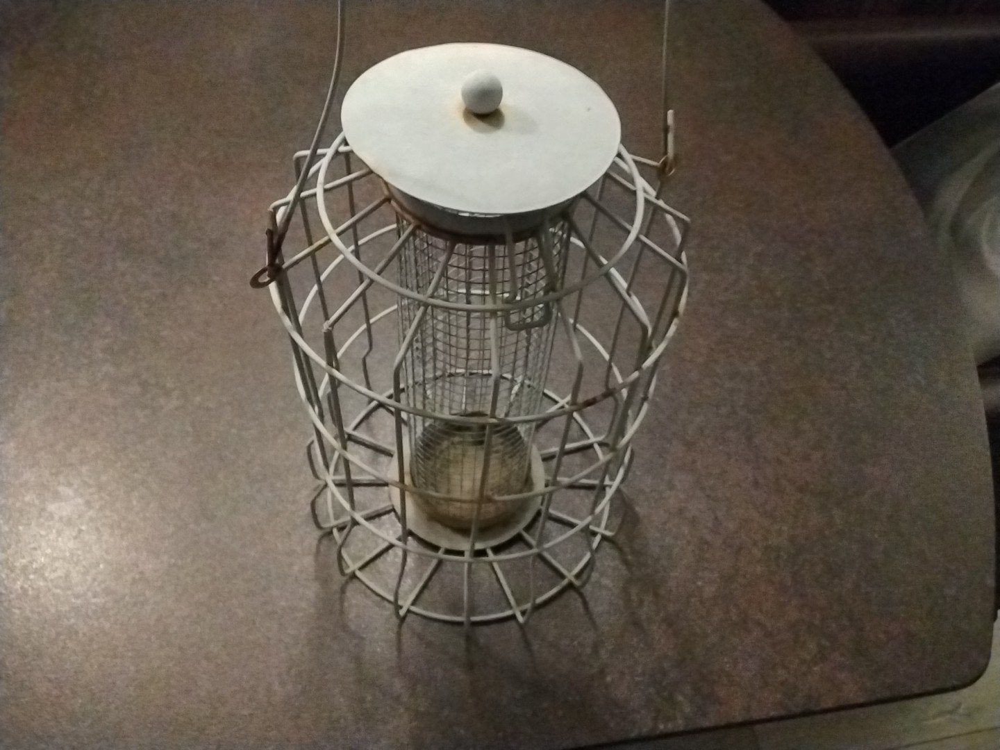 metalen voersilo voor kleine vogels, Dieren en Toebehoren, Ophalen of Verzenden, Gebruikt, Metaal, Vogelkooi