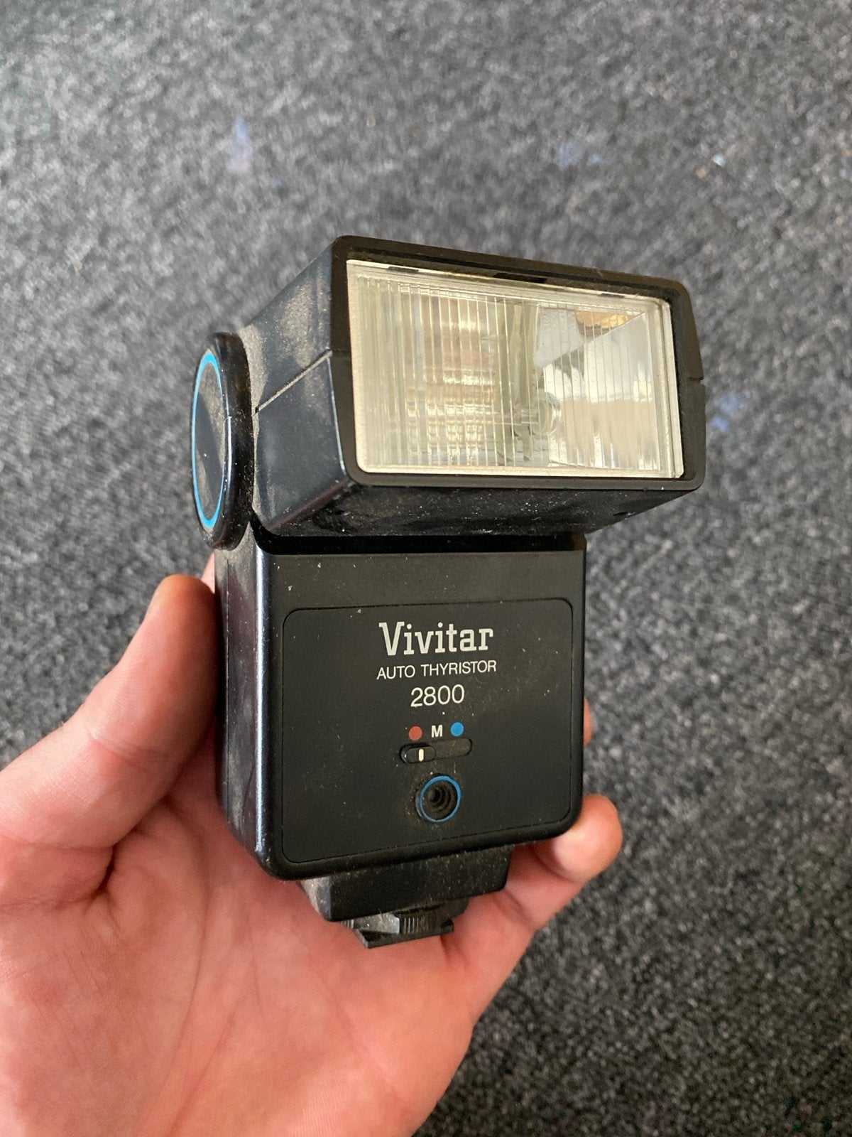 Vivitar Auto Thyristor 2800 flitser voor analoge fotografie, Gebruikt, Voor analoge fotografie, Externe flitser, Vivitar