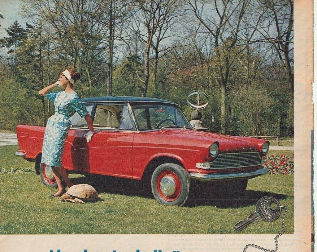 Vintage knipsel 1960 Lloyds Arabella auto interessant novum, Verzenden, Overige typen