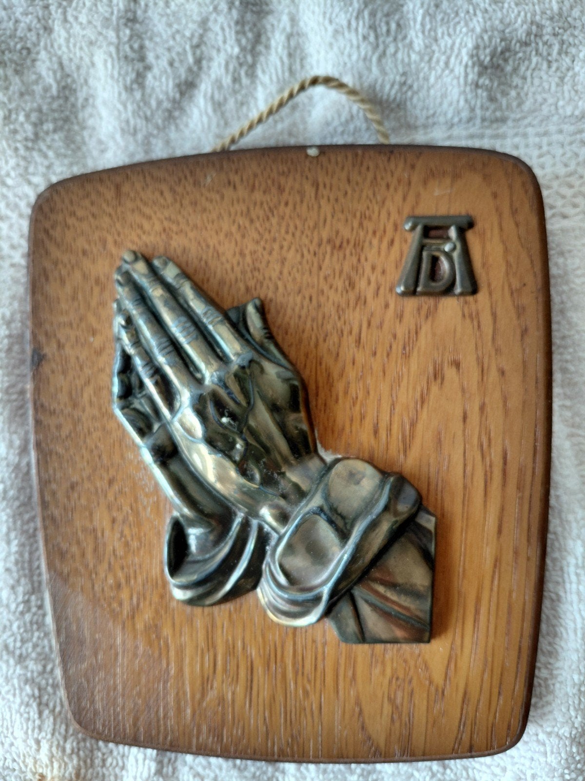 Vintage religieuze wanddecoratie - Biddende handen, Ophalen of Verzenden