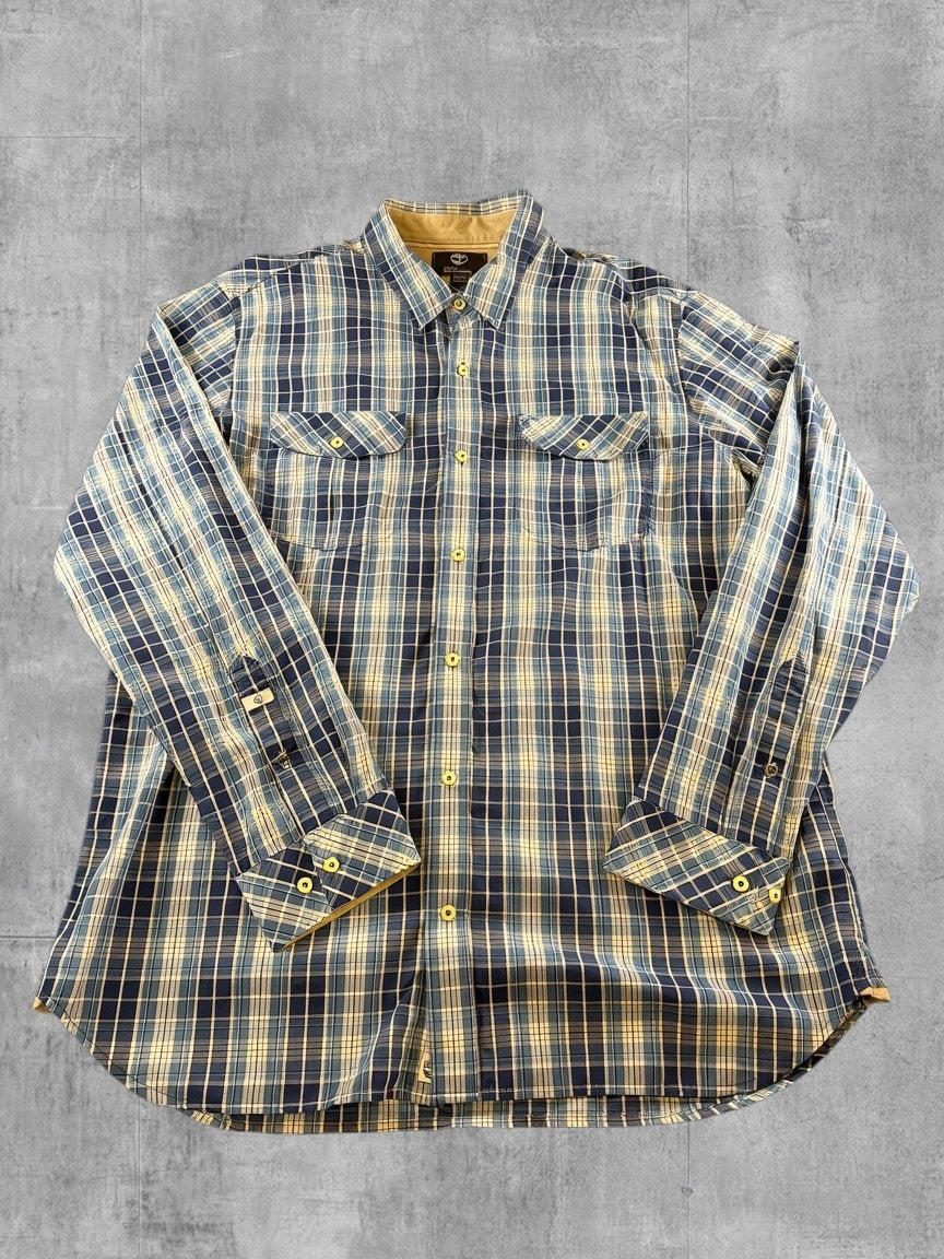 Timberland Earthkeepers blouse grijs geruit heren maat XXL, Verzenden, VF International Sagl, Tbl_deshop@vfc.com, Zo goed als nieuw