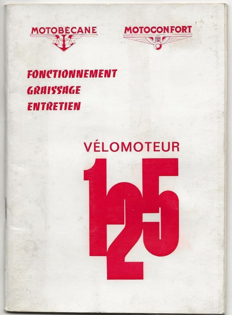 Motobecane 125 notice handleiding 2x (6162z), Ophalen of Verzenden, Overige merken