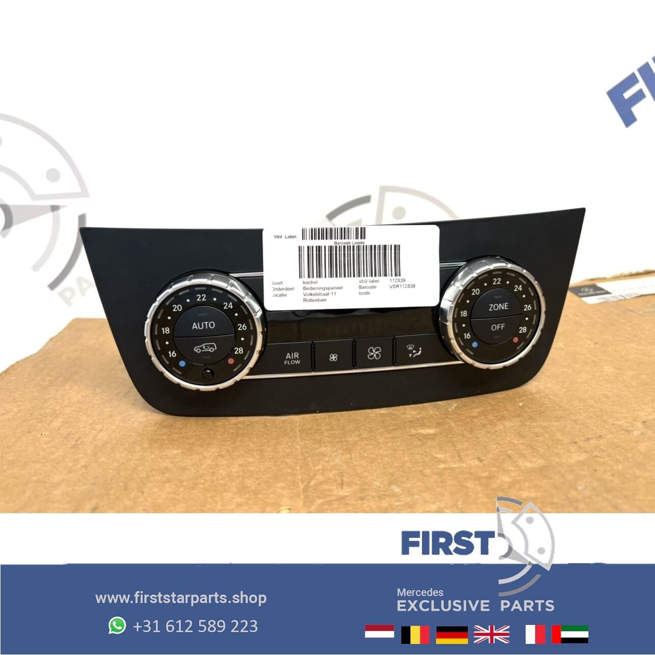 A1669000306 Mercedes CLIMATE CONTROL SCHAKELAAR W166 GLE X16, Auto-onderdelen, Gebruikt, -, Ophalen of Verzenden, -