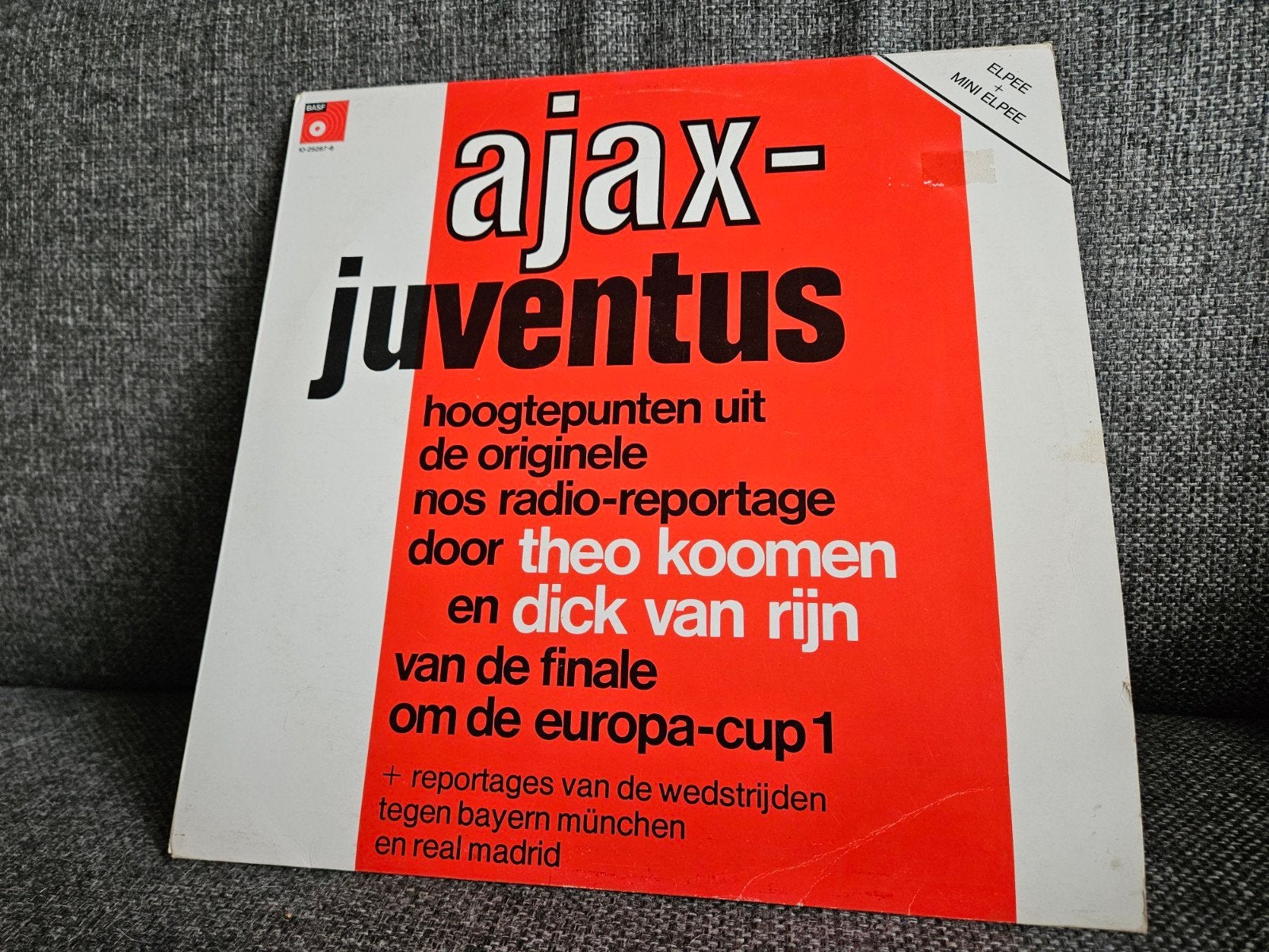 Ajax-Juventus Hoogtepunten Europa Cup 1 1973 Vinyl, Ophalen of Verzenden, Zo goed als nieuw, Ajax, Overige typen