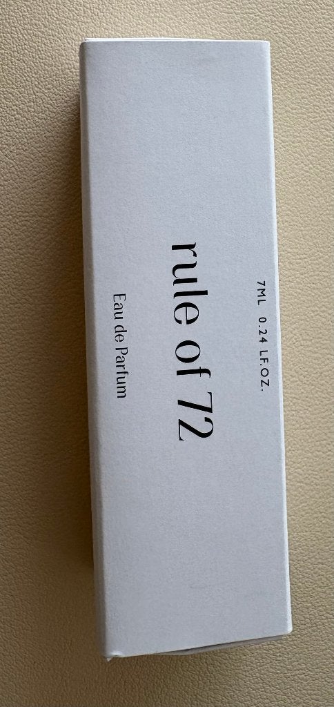 Rule of 72 Eau de Parfum 7ml, Ophalen of Verzenden, Nieuw