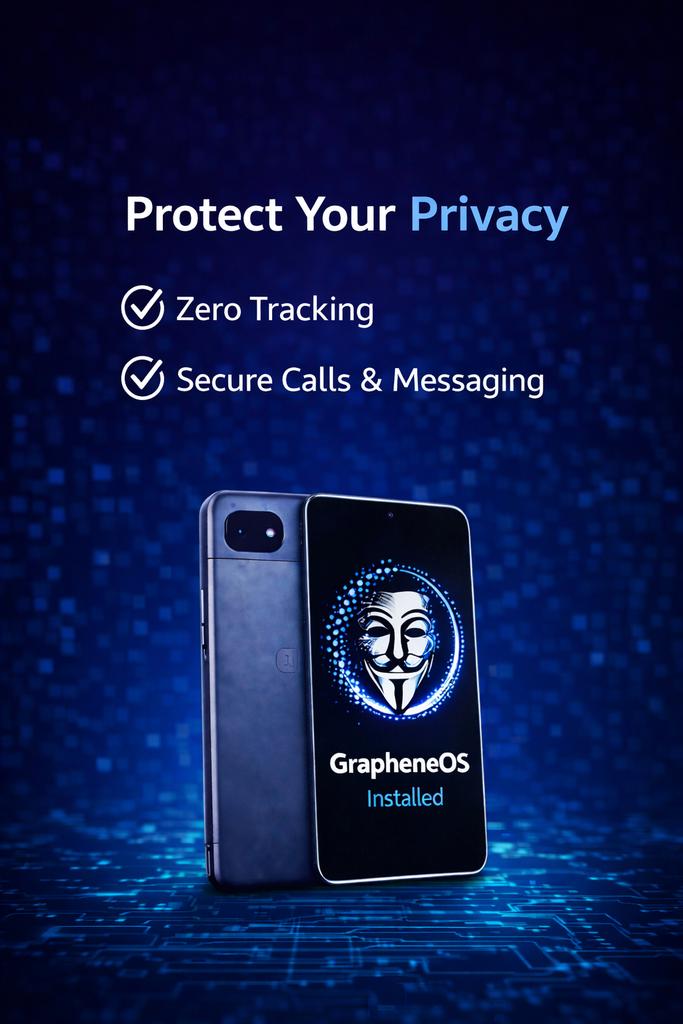 Google Pixel met GrapheneOS  Privacy+ 6 maanden VPN + eSIM, Telecommunicatie, Ophalen of Verzenden, Nieuw, 6 megapixel of meer