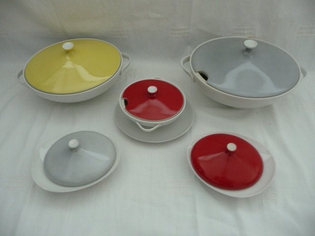 servies RHEINPFALZ - dekschalen, botervloot, sauskom, borden, Ophalen of Verzenden