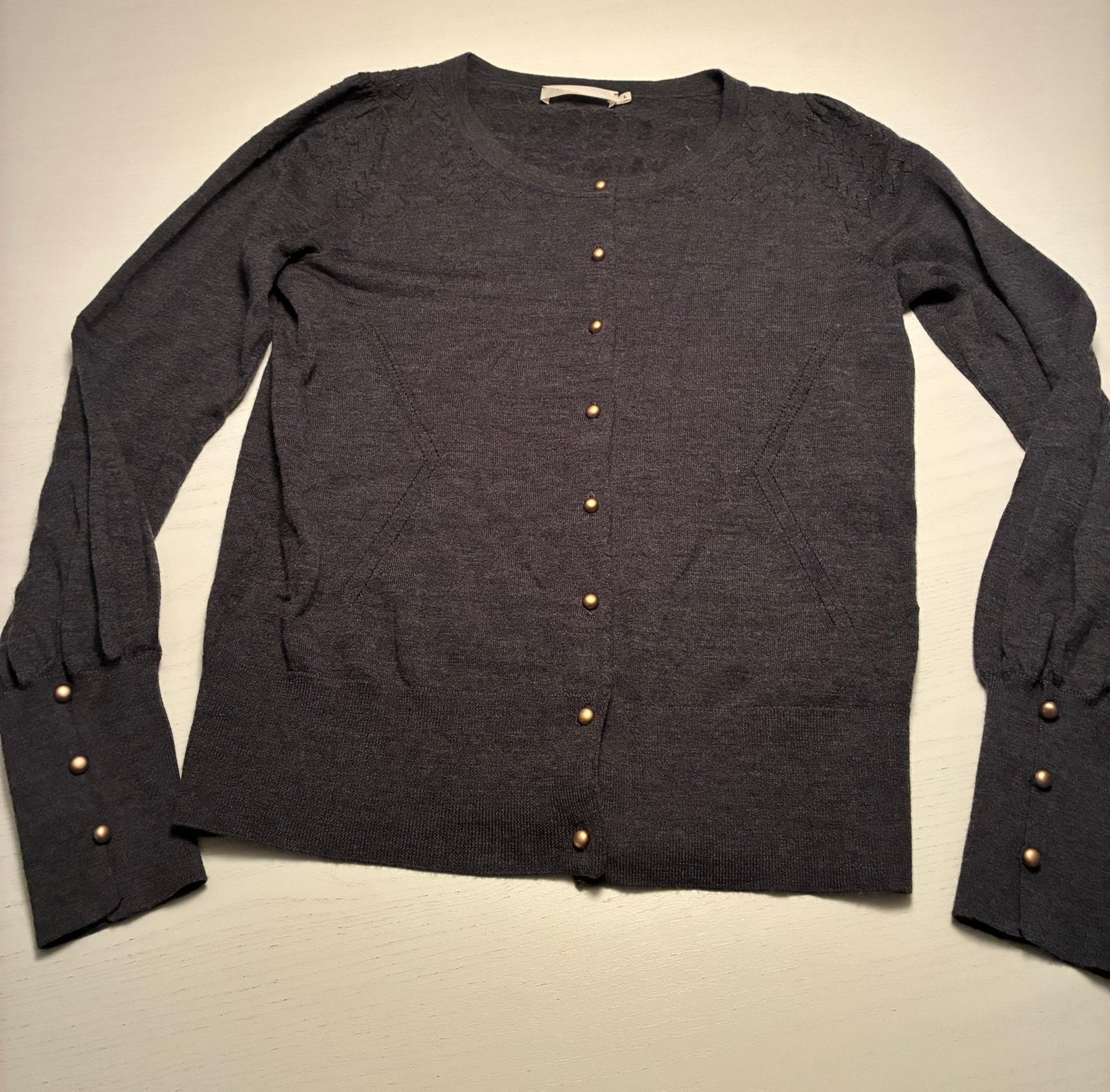 PLEIN PuBLIQUE 100% merino wol vestje maat L, Verzenden, Zo goed als nieuw, Maat 42/44 (L), Grijs