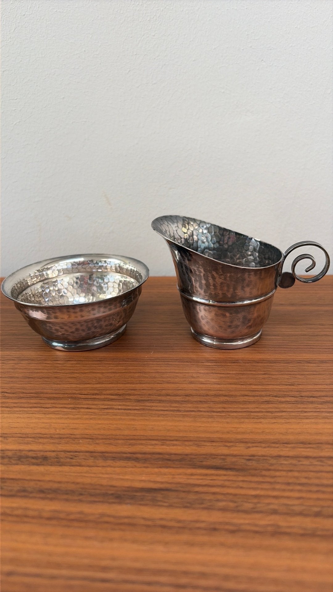 Gero 90 verzilverd roomstel art deco Georg Nilsson, Ophalen of Verzenden, Zilver