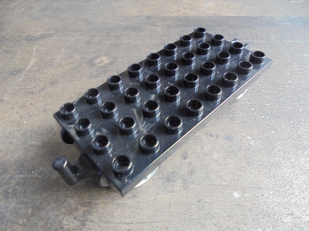 Lego Duplo Train Base 4x8 with Gray Wheels (zie foto's) 13, Ophalen of Verzenden, Gebruikt, Losse stenen, Duplo