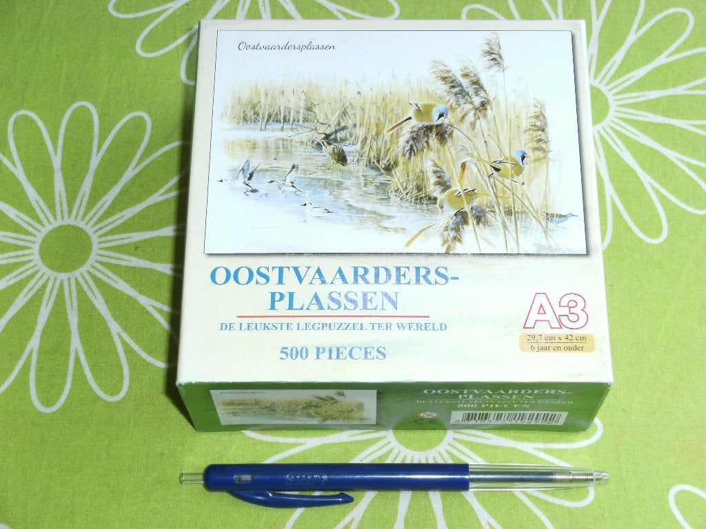 Oostvaarders plassen - de kleinste legpuzzel ter wereld, Ophalen of Verzenden, 500 t/m 1500 stukjes, Gebruikt, Legpuzzel
