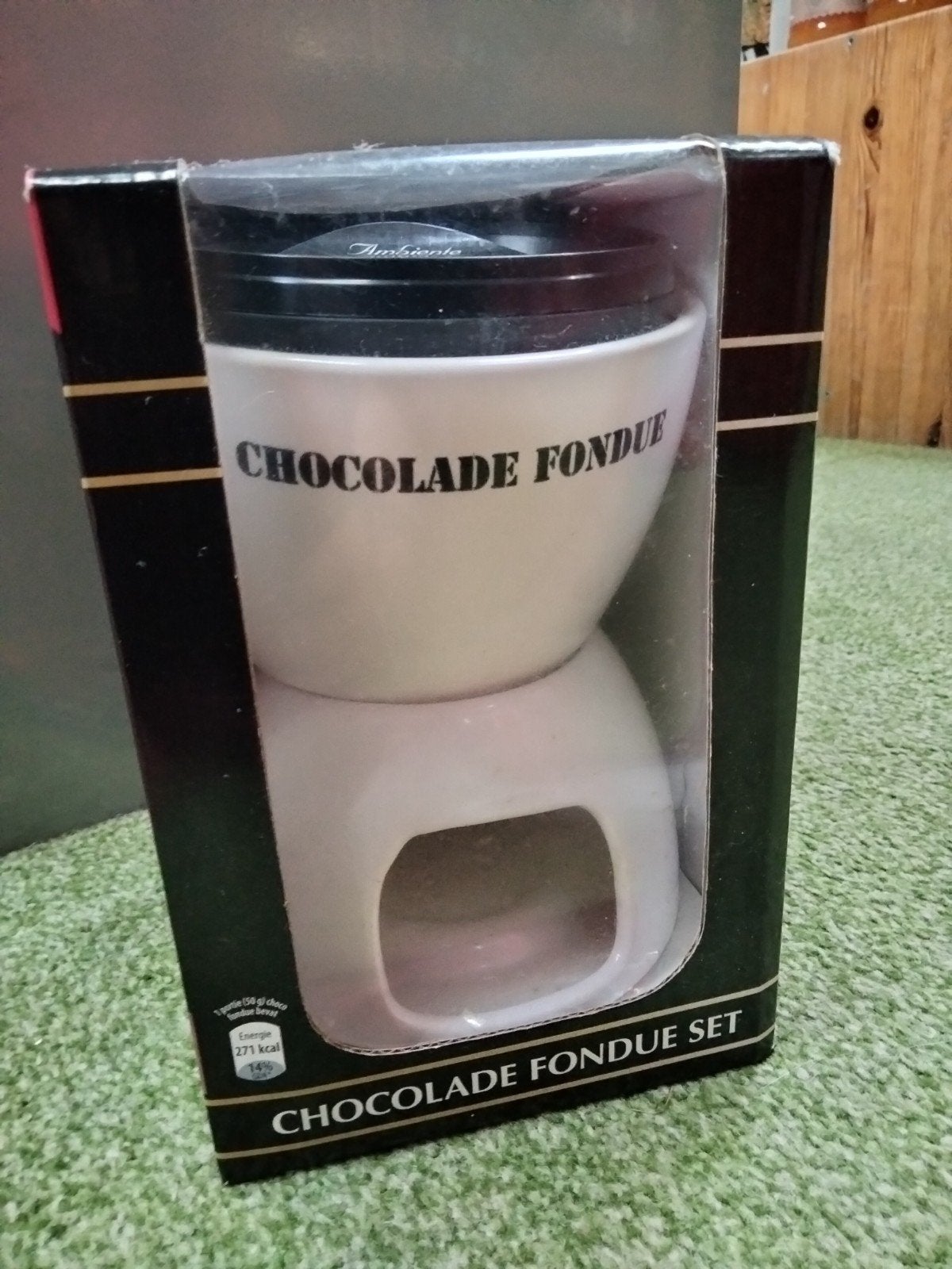 Chocolade fondue set NIEUW, Ophalen of Verzenden, Nieuw, Waxinelicht, Fondueset