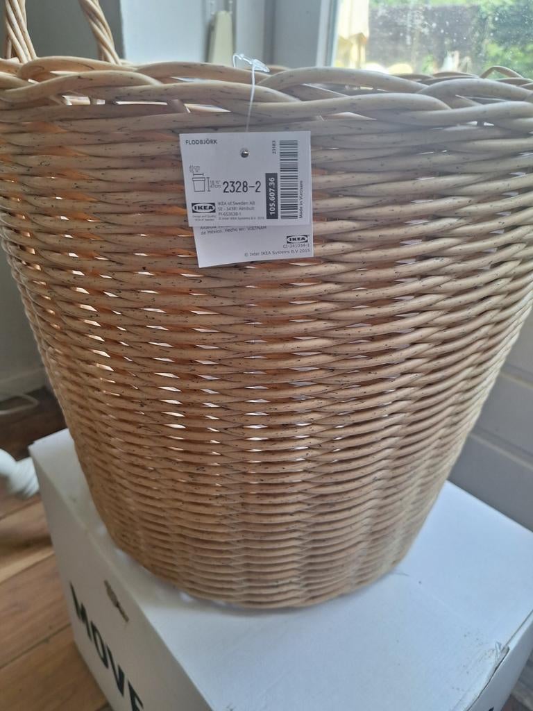 Ikea Flodbjörk bloempotten, 41 cm en 24 cm, Tuin en Terras, Bloempotten, Ophalen, Overige materialen, 40 cm of meer, Rond