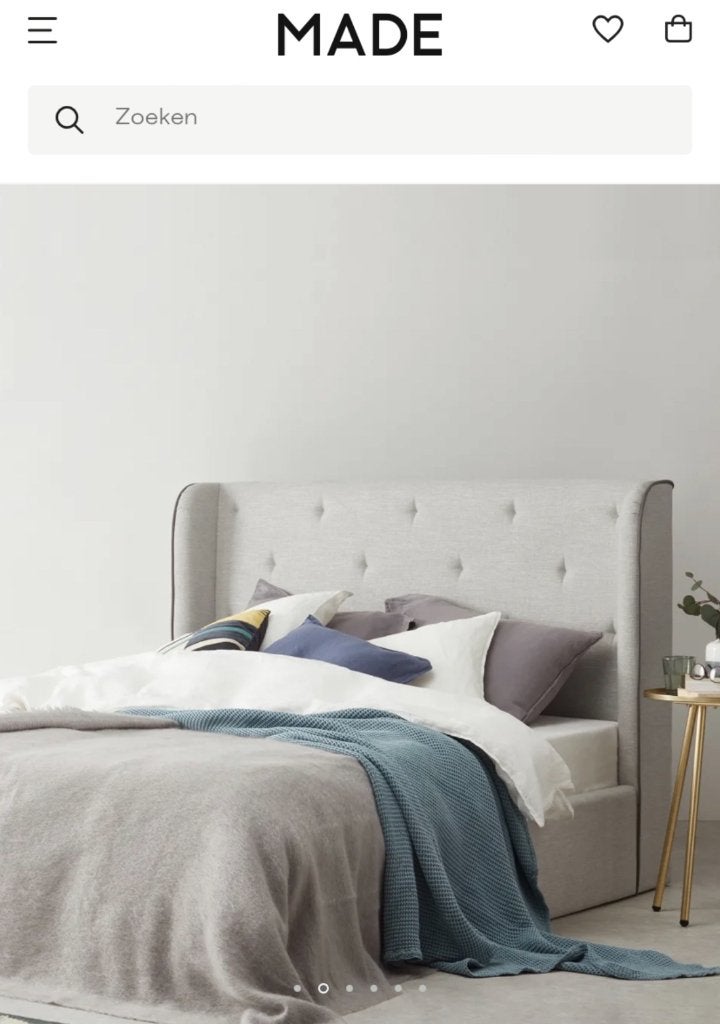 Bed + Matras, Huis en Inrichting, Ophalen, Overige kleuren, Tweepersoons, Zo goed als nieuw