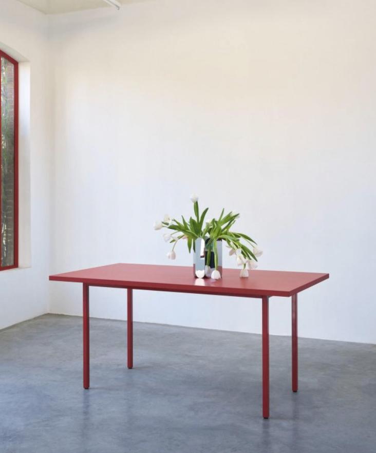 Hay Two-Colour tafel 160x82 rood | Van €1349 nu, Hay, Hay, Nieuw, Rechthoekig