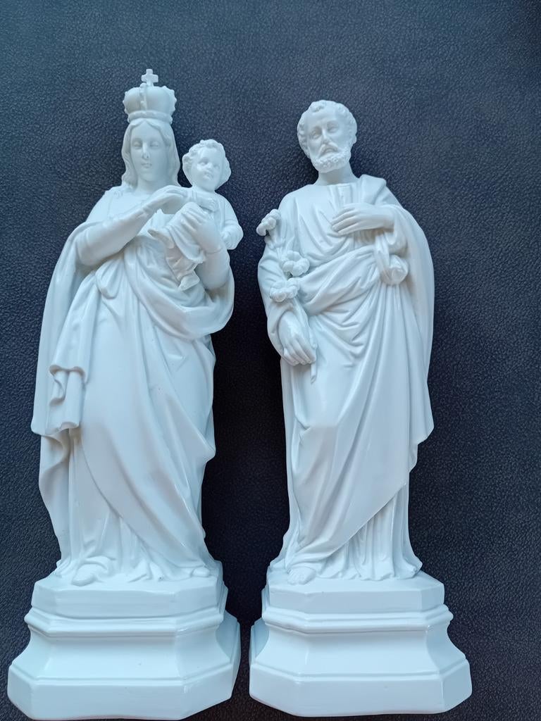 Twee Religieuze beelden, Antiek en Kunst, Antiek | Religie, Ophalen of Verzenden
