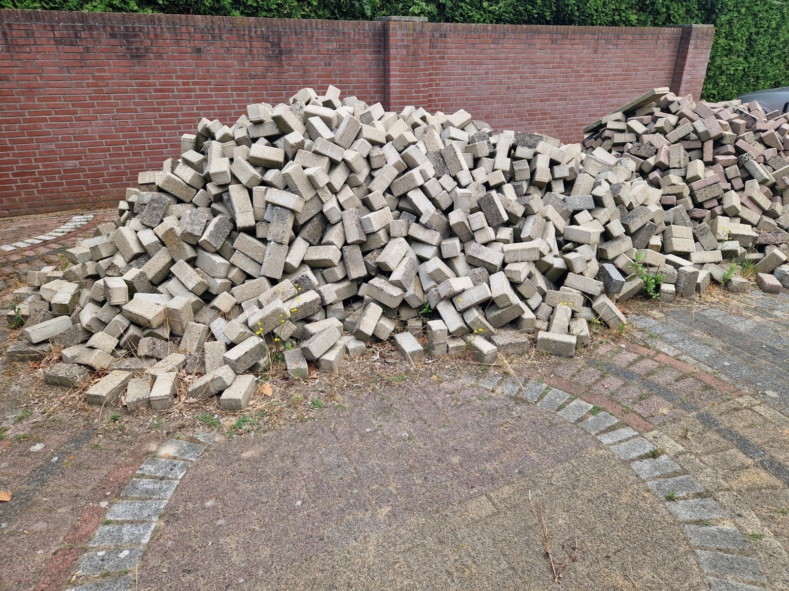 Gebruikte straatstenen/klinkers - Ideaal voor tuin of oprit, Ophalen, Overige materialen, Gebruikt, Overige typen