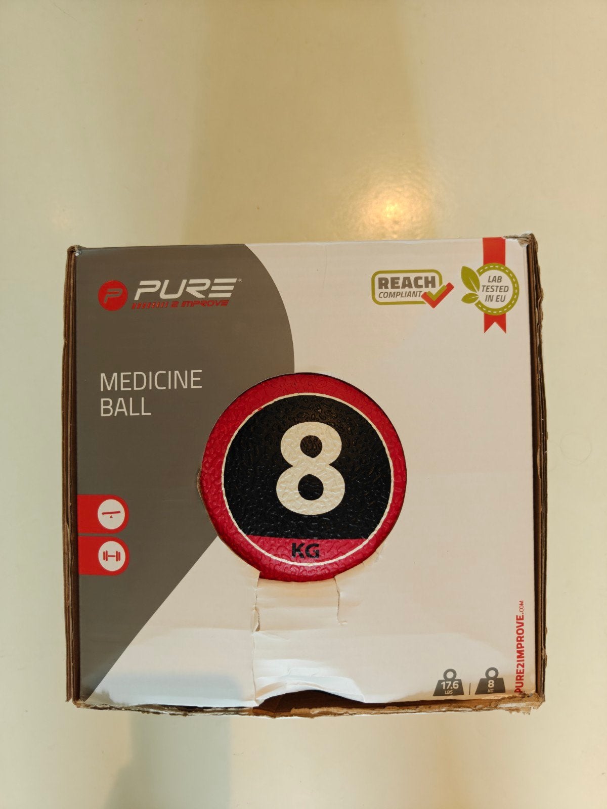 medicijn bal  of gewicht bal 8lg, Ophalen of Verzenden, Nieuw, Fitnessbal