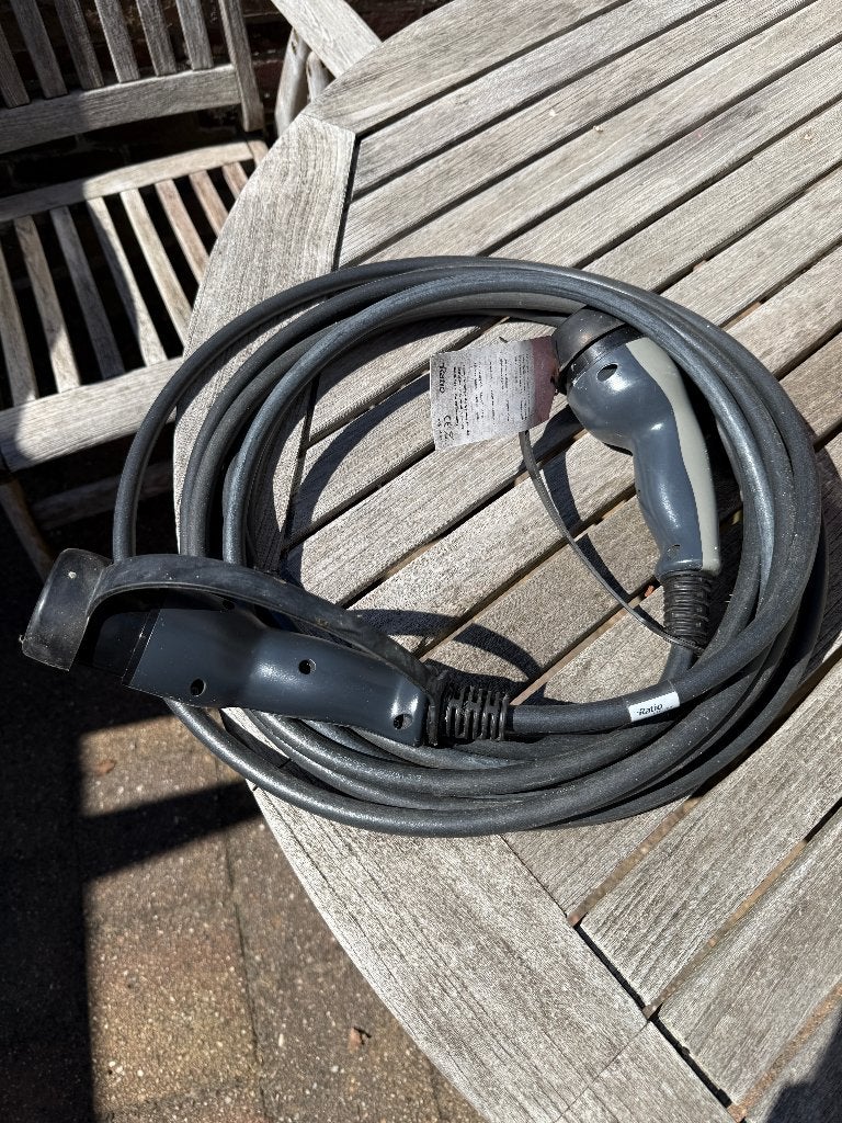 Ratio Basic Laadkabel Type 2 naar Type 2 32A 8meter Zwart, Auto-onderdelen, Elektronica en Kabels, Ophalen, Gebruikt