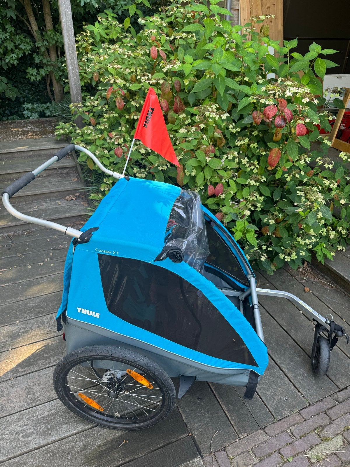 Thule Coaster XT Fietskar - Kinderkar, Ophalen, Gebruikt, Opvouwbaar, Kinderkar
