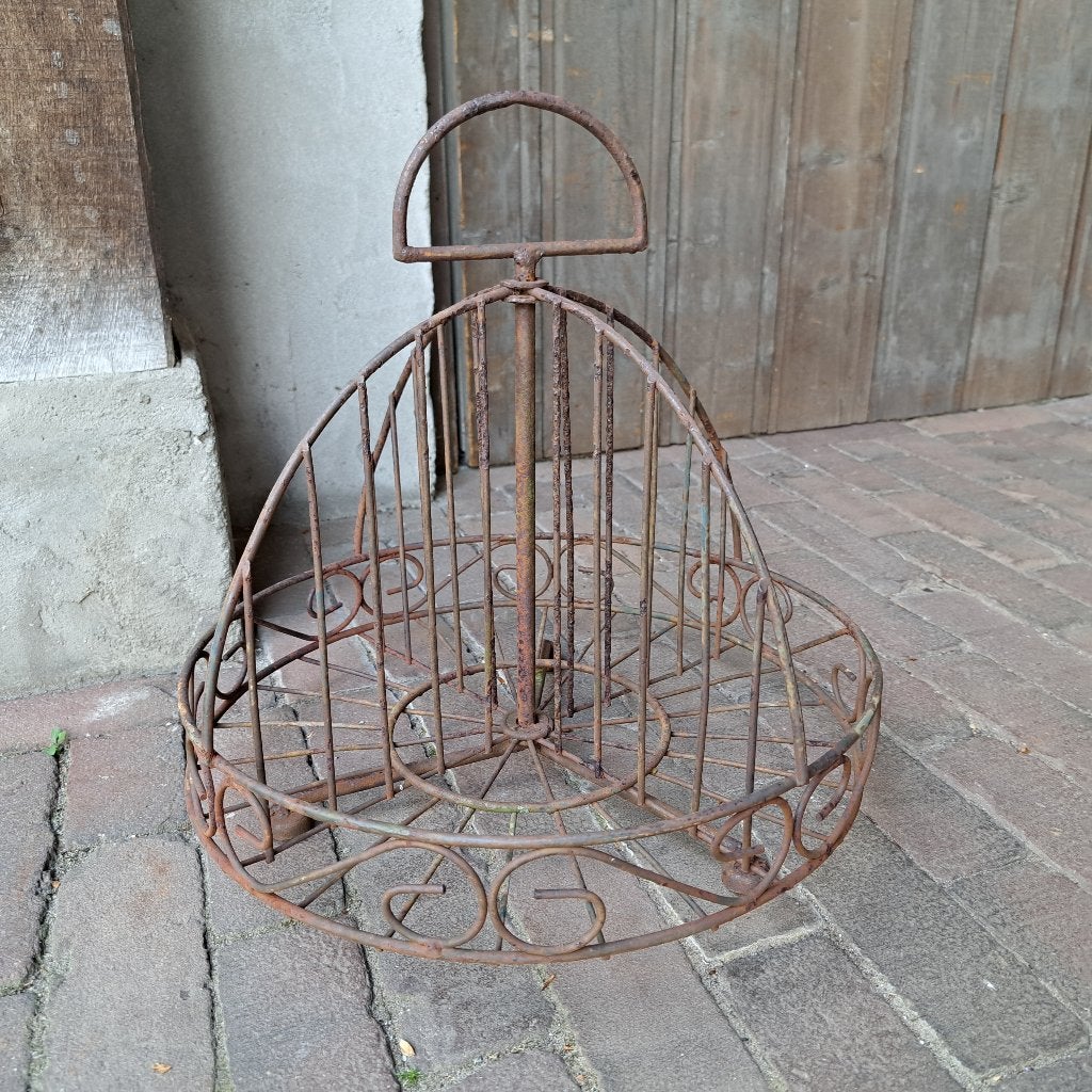 Brocante étagère caroussel draaiend roest ø 36cm *Etage3*, Gebruikt, ., Ophalen of Verzenden, .