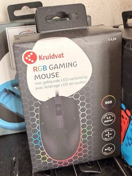 RGB Gaming Muis LED Verlichting – Nieuw, Verzenden, Zo goed als nieuw, Gaming muis