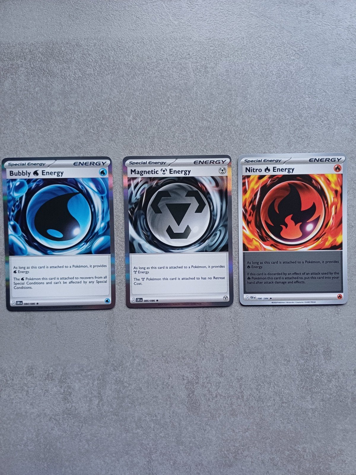 Pokémon Special Energy Kaarten: Bubbly, Magnetic, Nitro, Ophalen of Verzenden, Meerdere kaarten
